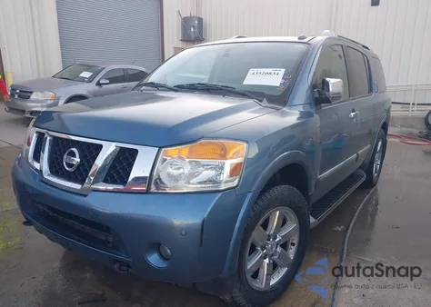 2010 Nissan Armada Platinum z USA, uszkodzony, nr VIN 5N1BA0NE2AN613053